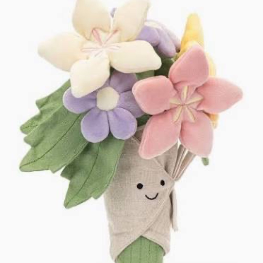 Jellycat Amuseables Bouquet of Flowers 12.2x9x2" Soft & Plush BNWT Authentic